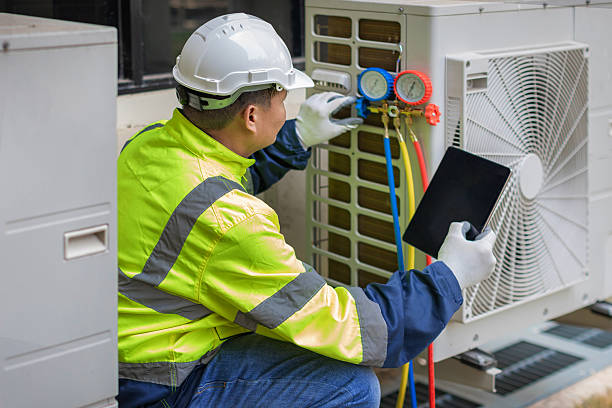 Professional Ductwork Repair technician working in Hayward, WI